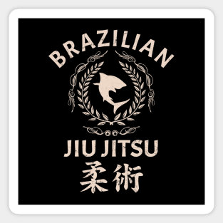 Jiu Jitsu Shark. The gorund is my Ocean. Sticker